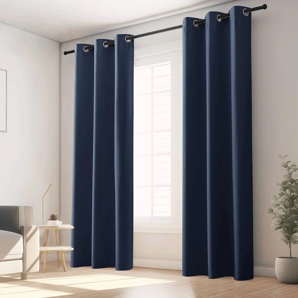 Elegant Navy Blue Curtains